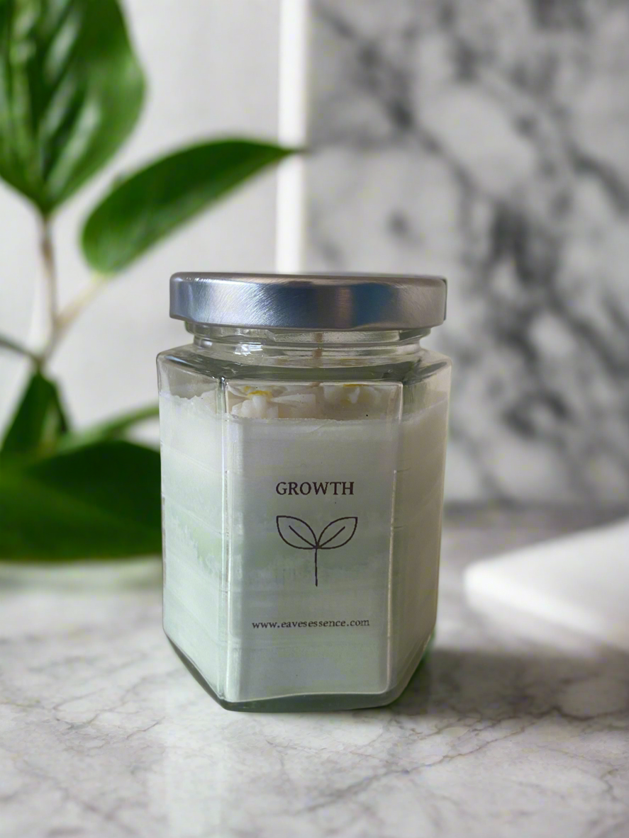 🌼 Personalised Daisy Topped Candle – 20cl