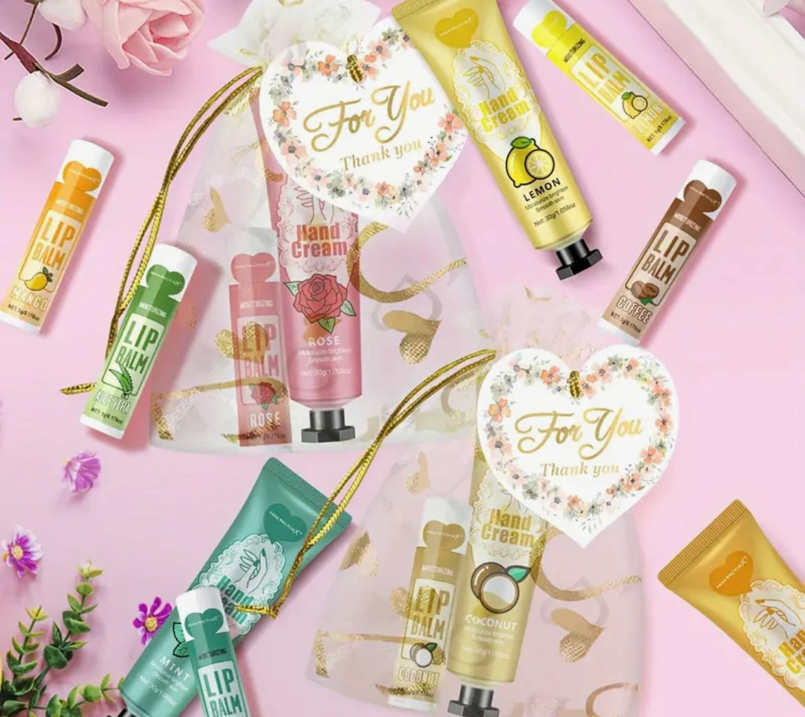 Hand Cream and Lip Balm set
