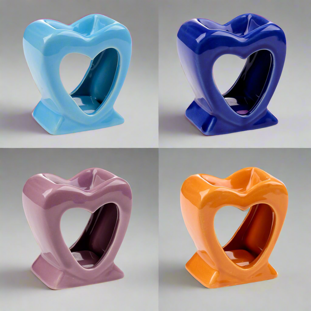 ❤️ Heart Shaped Wax Melt Burner – Charming & Cozy Home Accent