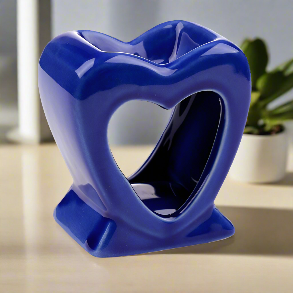 ❤️ Heart Shaped Wax Melt Burner – Charming & Cozy Home Accent