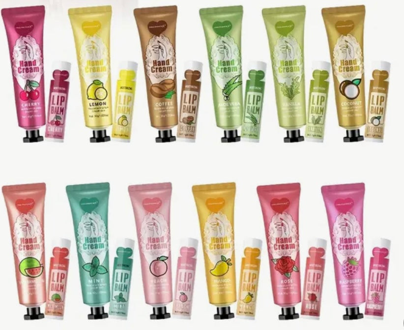 Hand Cream and Lip Balm set