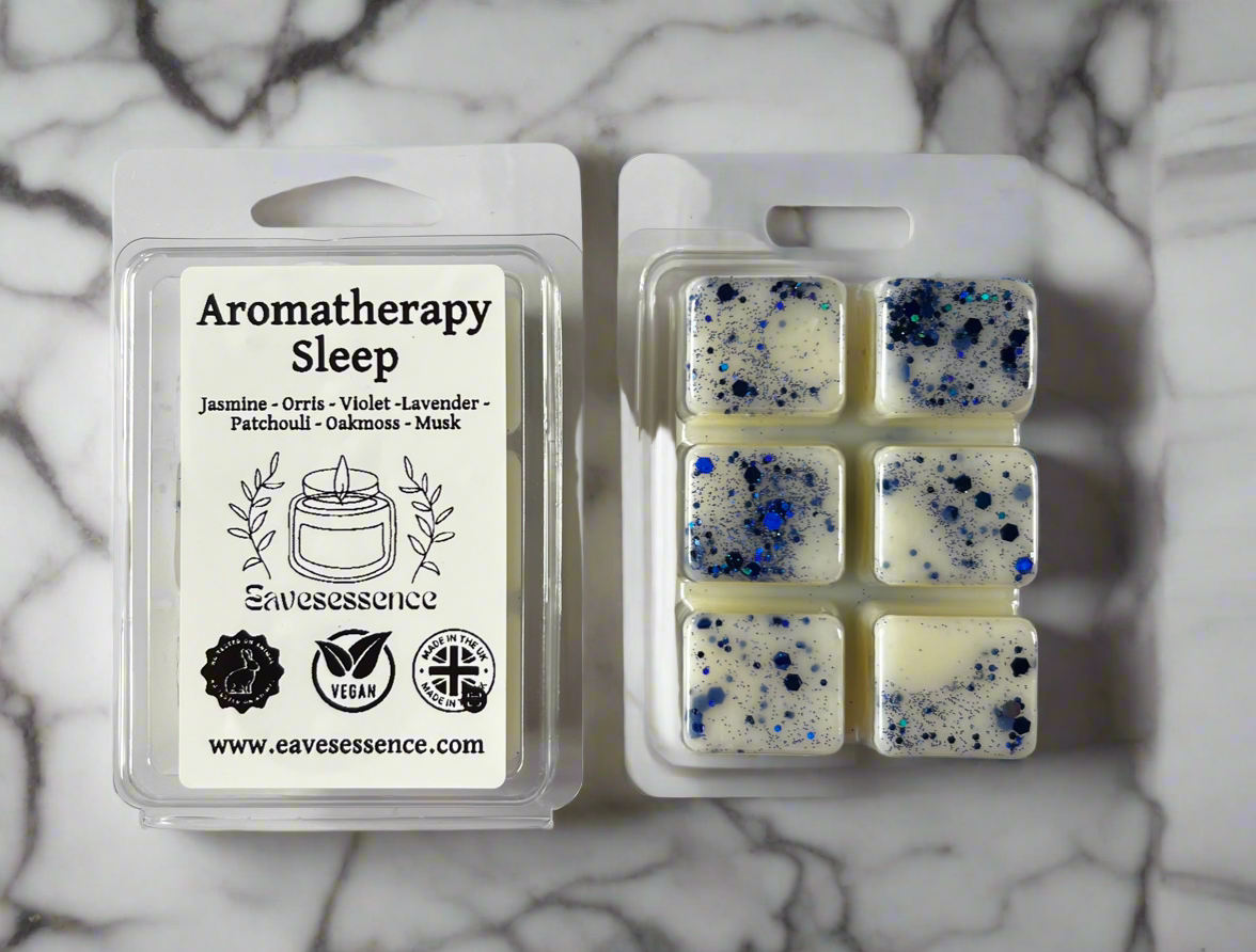 🌙 Sleep Aromatherapy Wax Melts – White Jasmine & Orris

Vegan • Cruelty-Free • Pet Safe • Handmade with Blue Glitter