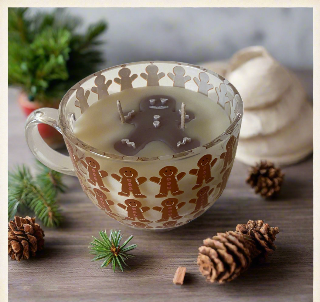 Gingerbread Christmas Candle