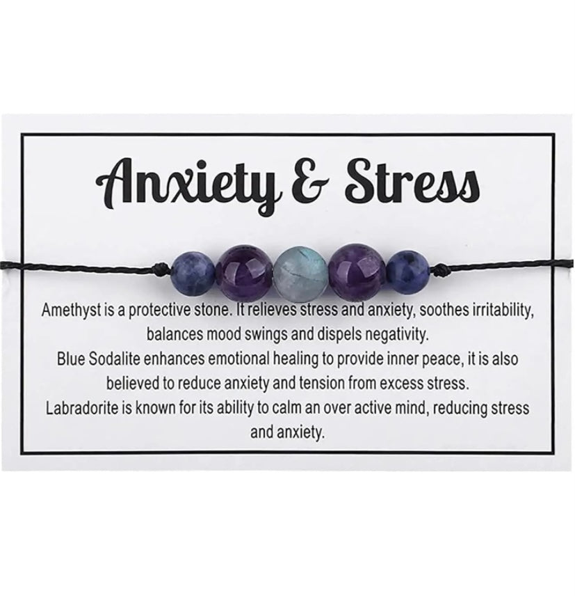 Crystal Anxiety and Stress Bracelet