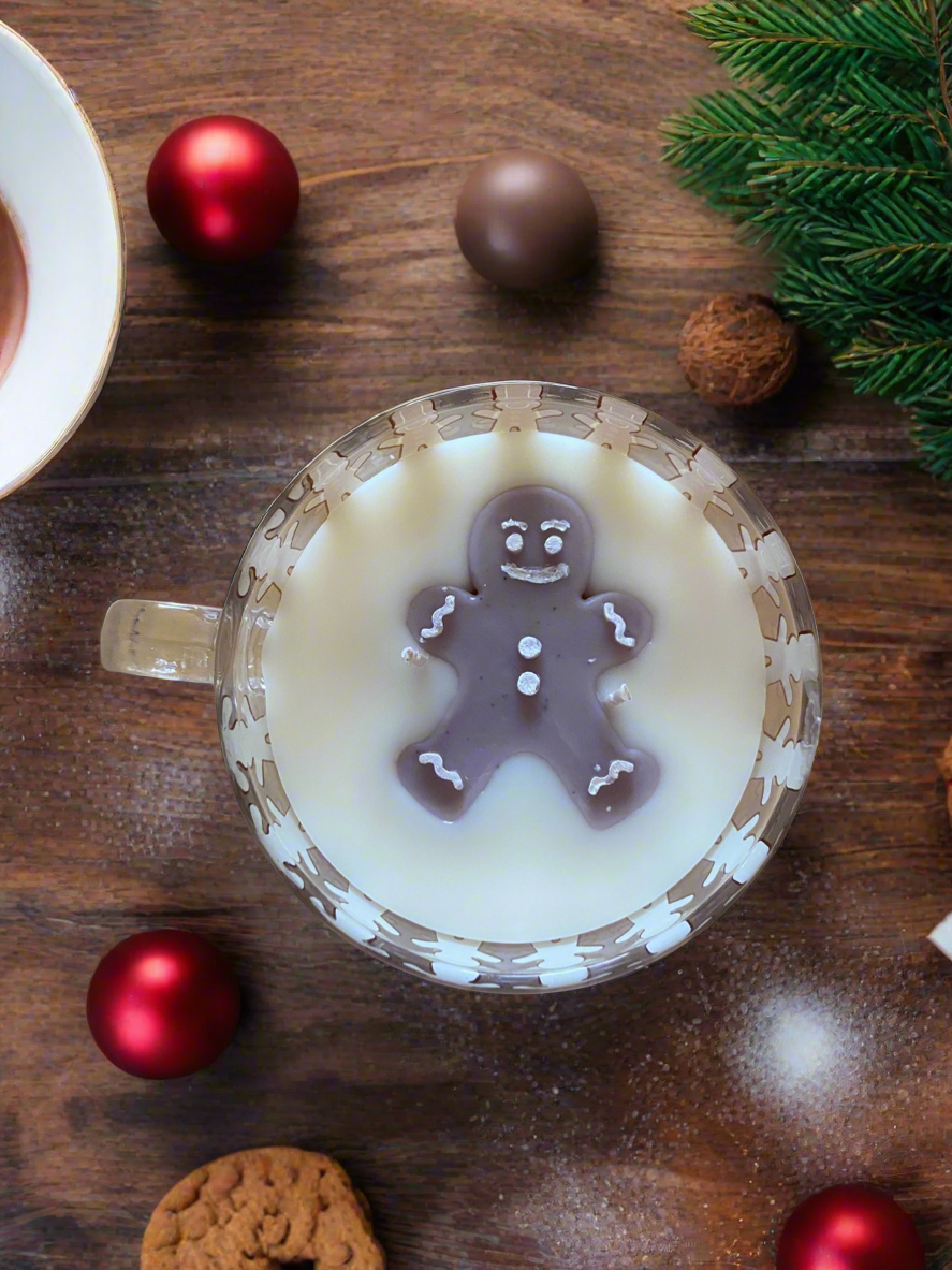 Gingerbread Christmas Candle