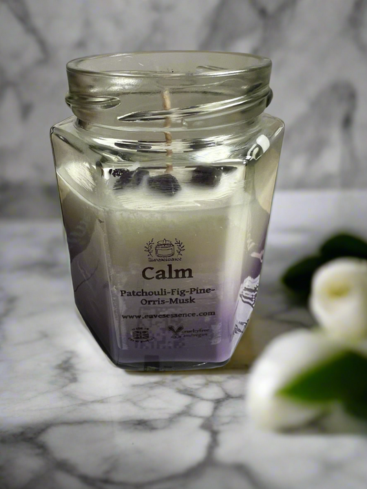 Calm aromatherapy candle