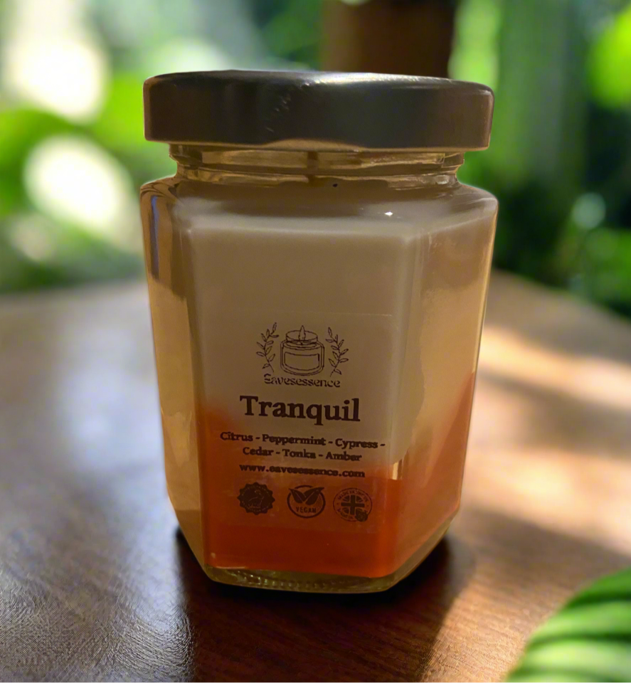 Tranquil aromatherapy candle