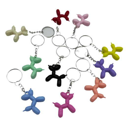 🎈 Balloon Dog Resin Keyring – Fun, Colourful & Cute
