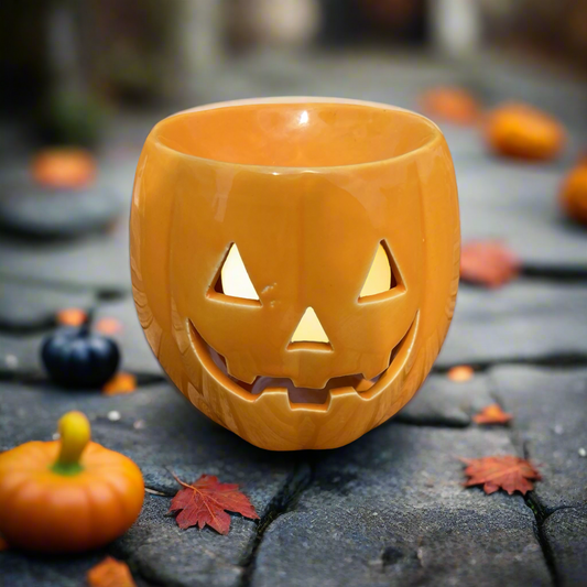 🎃 Large Halloween Wax Melt Burner – Spooky Jack O’ Lantern Design