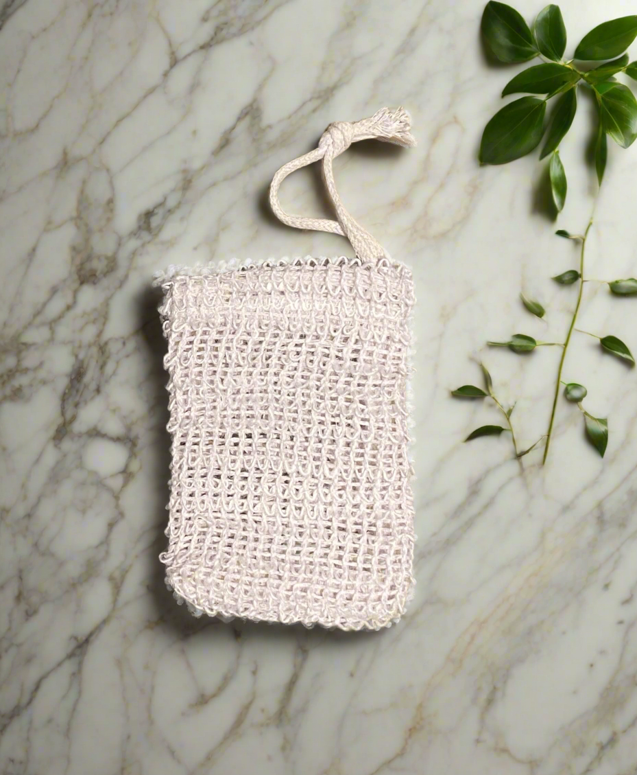 Natural Sisal Exfoliating Soap Saver Bag