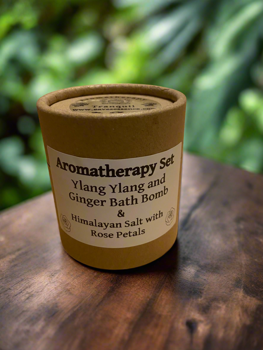 Aromatherapy Bath bomb and Himalayan bath salt set